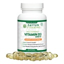 Zaytun Halal Βιταμίνη D3 5000 IU, 180 Mini Softgels, Υποστηρίζει οστά, υγιή μυϊκή λειτουργία & ανοσοποιητικό, Premium βιταμίνη D από Λάδι Safflower, 6 Μήνες προσφοράς, μη GMO, χωρίς γλουτένη, Κατασκευασμένο στις ΗΠΑ