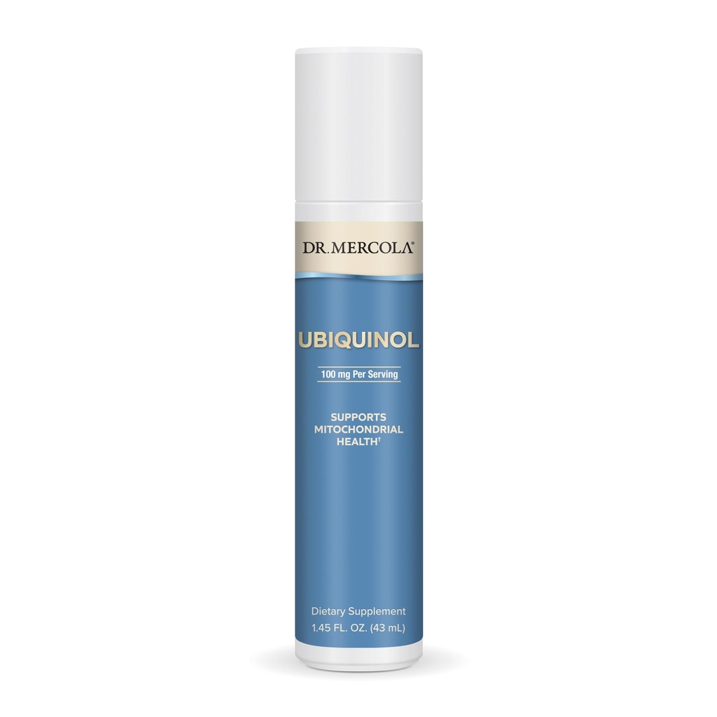 Δρ. Mercola Ubiquinol Liquid Pump, 1.45 Fl. Oz. (43 mL), περίπου 18 εξυπηρετήσεις, συμπλήρωμα διατροφής, υποστηρίζει τη μιτοχονδριακή υγεία, μη ΓΤΟ