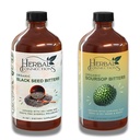 Βότανο Συνδέσεις Βιολογικές Soursop & Μαύροι Σπόροι Bitters Bundle - Φυσικό φυτό-βασισμένα συστατικά για Gentle Detox & Digestive Υγεία Δύο μπουκάλια, 32 ουγγιά το καθένα, 64 σερβιρίσματα
