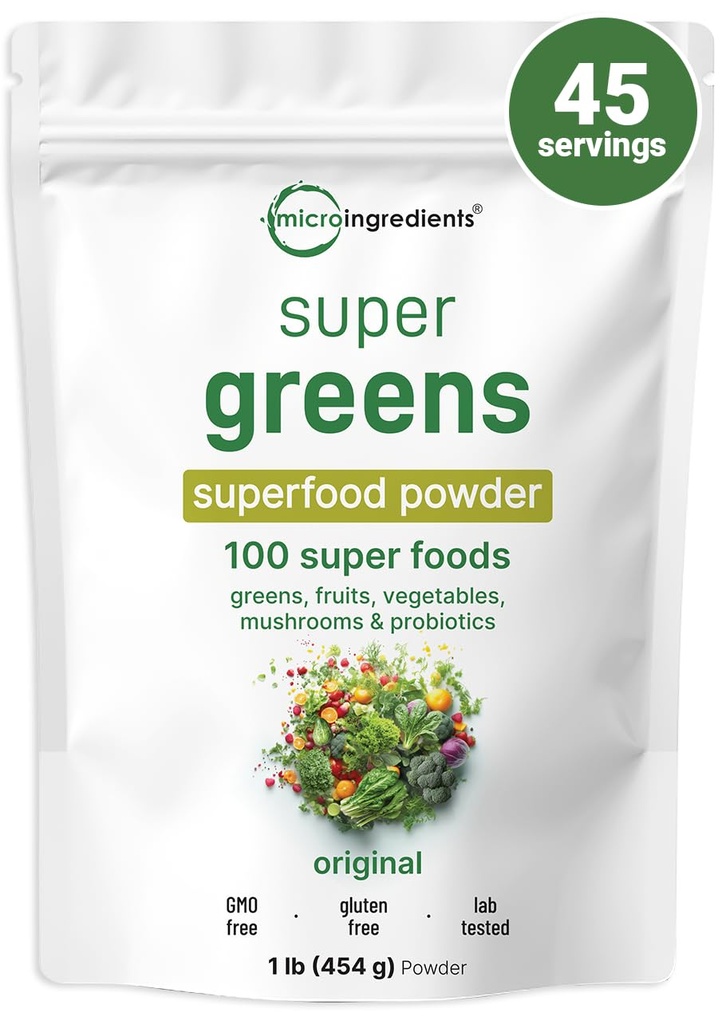 Micro Συστατικά Super Greens σκόνη, 1lb 
