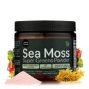 Atlantic Naturals Organic Sea Moss Super Greens Powder | Daily Greens Superfood for Energy, Digestion, Skin & Immune Support | Enriched with Fruits, Veggies & Probiotics – Mixed Berry Flavor 5000mg