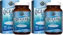 Garden of Life Oceans 3 Beyond Omega-3 with OmegaXanthin, EPA, DHA Συμπληρώματα, Fish Oil with 1200 mg Omega 3, Aspaxanthin & Brown Seaweed Extract - 60 Softgels, (Pack of 2)
