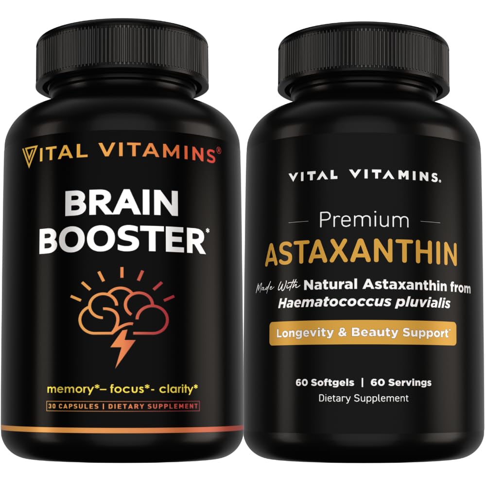 Vital Vitamins Brain Booster 30 ct + Ασταξανθίνη 60 ct