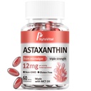Ασταξανθίνη 12mg με λάδι MCT, 60 Softgels (2-Month Supply) – Τριπλή Ενίσχυση Αντιοξειδωτικό συμπλήρωμα από Haematococcus Pluvialis – Μη ΓΤΟ, Χωρίς Γλουτένη, Vegan