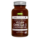 Igennus Vegan Omega-3 Natural Algae Oil, DHA & EPA, Certified Pure, Plant Based Faty Acid Supplement, with Astaxanthin Antioxidant, 60 Small Softgels, 2 per Day, 30 Servings