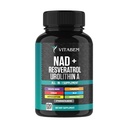 NAD+ Supplement Complex – NAD Supplement+ 300 mg με Ασταξανθίνη, Ουρολιθίνη Α, Resσβερατρόλη, CoQ10 & Αντιοξειδωτικό Blend – Κυτταρική Ενέργεια, Μιτοχονδριακή Υποστήριξη – 120 Count (Pack of 1)