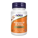 NOW Συμπληρώματα τροφίμων, Probiotic-10TM, 50 δισεκατομμύρια, με 10 Probiotic Strain, Strain Επαληθευμένο, 50 κάψουλες Veg