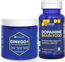 ΦΥΣΙΚΑ ΣΤΑΚΙΑ Ginkgo Biloba + Dopamine Brain Food Bundle - Υποστηρίζει Focus & Mental Drive* - 120 Σύνολο Κάψουλες
