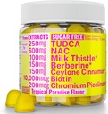 Χωρίς ζάχαρη Gummies Gummies με Chromium Picolinate TUDCA NAC Βιολογικό Κεϋλάνη Κανέλα Γάλα Thistle Βερβερίνη 