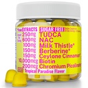 Χωρίς ζάχαρη Gummies Gummies με Chromium Picolinate TUDCA NAC Βιολογικό Κεϋλάνη Κανέλα Γάλα Thistle Βερβερίνη 