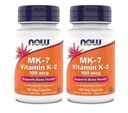 Τώρα Συμπληρώματα, MK-7 Βιταμίνη K-2 100 mcg, Καρδιαγγειακή Υποστήριξη *, Υποστηρίζει την υγεία των οστών *, 180 κάψουλες Veg (πακέτο του 2)