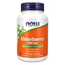 NOW Συμπληρώματα τροφίμων, Elderberry (Sambucus nigra) 500 mg, 10:1 Συμπυκνωμένο, 120 κάψουλες Veg