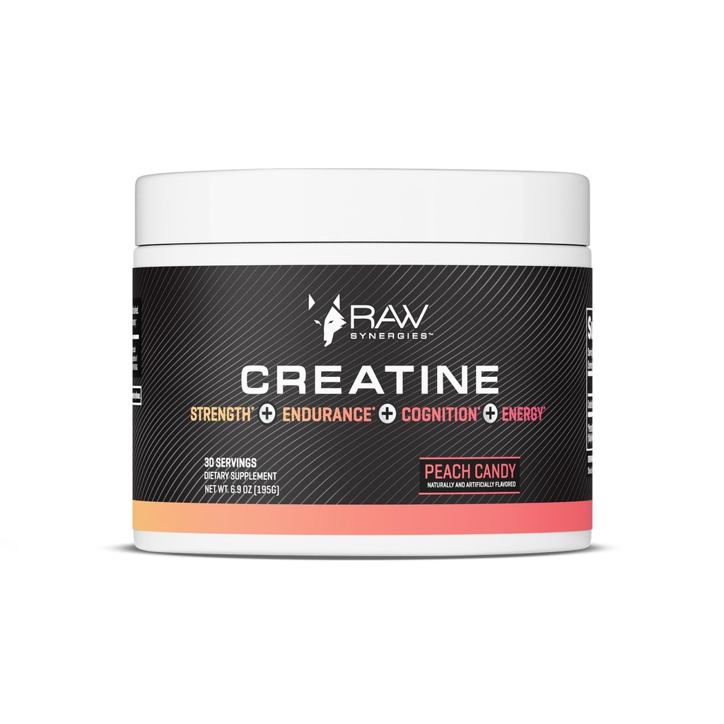 RAW Synergies Creatine Peach Candy 30 serv