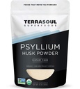 Terrasoul Superfoods Organic Psyllium Husk Powder, 1 Lb - Superfine Texture | 99% Purity | Perfect for Gluten-Free Baking | No Purple Breads