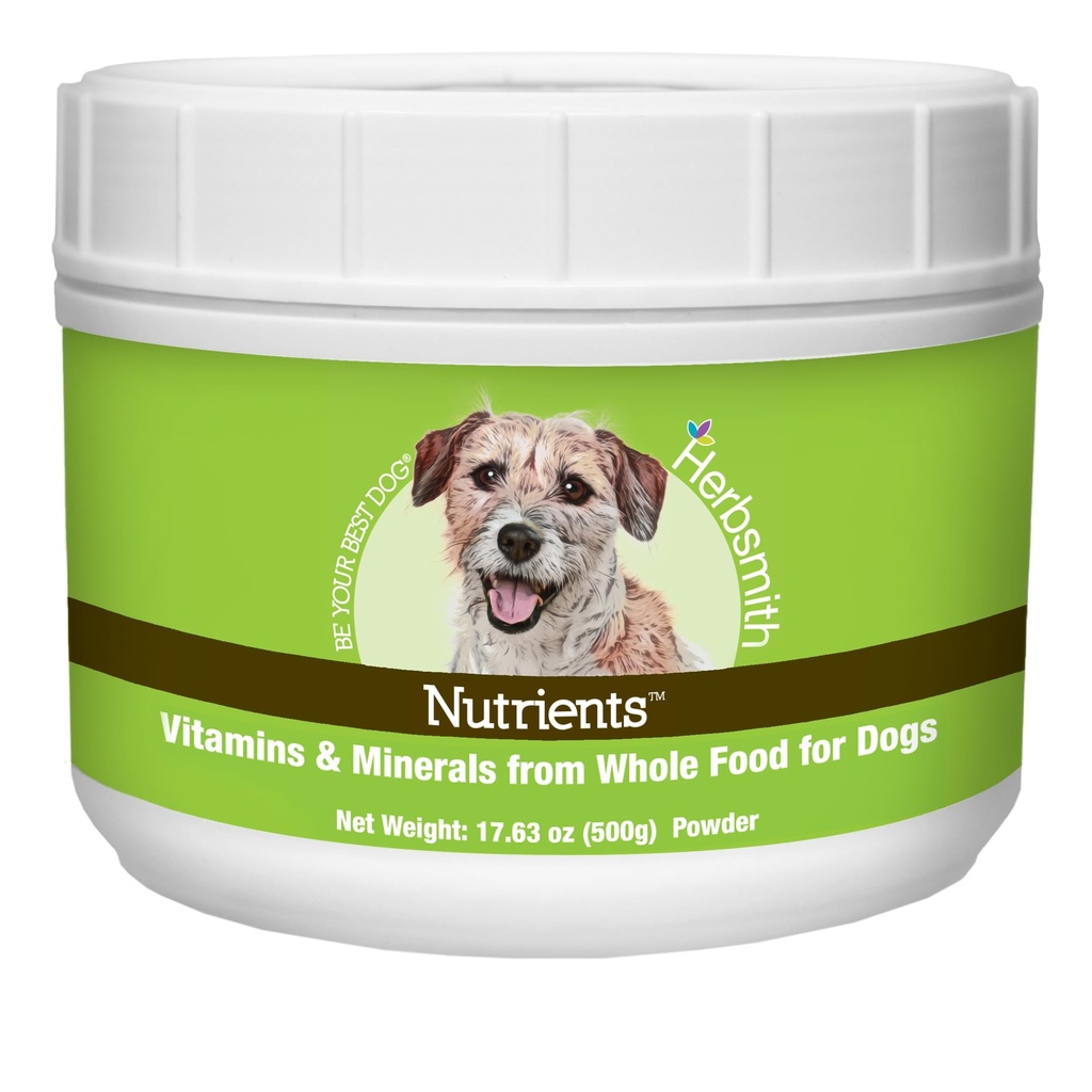 Τροφές βοτάνων Superfood Dog Multivitamin Με Βιταμίνες & Ορυκτά από Whole Foods Boost Kibble ή DIY Raw με Αντιοξειδωτικά για κουτάβια σε Seniors - 17.63 oz
