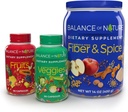Balance of Nature Whole Health System - Whole Food Fruits & Veggies and Fiber & Spice Supplements - 30 Servings Each
