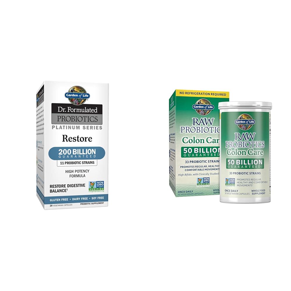 Κήπος της Ζωής Dr. Formulated Probiotics Platinum Series 200 δισεκατομμύρια CFU & RAW Probiotics Colon Care 50 δισεκατομμύρια CFU