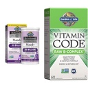 Κήπος Ζωής Dr. Formulated Probiotics Mood+ Acidophilus Probiotic Supplement & Vitamin B Complex - Vitamin Code Raw B Complex - 120 Vegan Κάψουλες