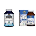 Garden of Life Dr. Formulated Advanced Omega Fish Oil & Multivitamin for Men - Vitamin Code Ανδρικό Ακατέργαστο συμπλήρωμα ολικής βιταμίνης τροφίμων με προβιοτικά, χορτοφαγικά, 240 κάψουλες
