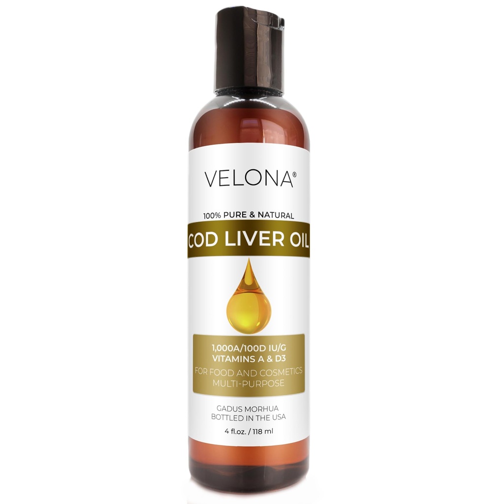 Velona Cod Liver Oil - 4 Fl Oz 