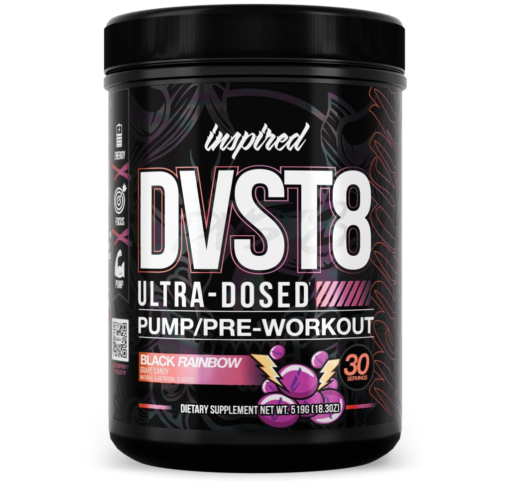 Εμπνευσμένο DVST8 25 Preworkout σκόνη - Μαύρο ουράνιο τόξο