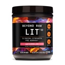 BEYOND RAW LIT V2 Clinical Strength Pre Workout Powder, Hits Harder, Bigger Pumps, Caffeine, L-Citrulline, Creatine, Watermelon, 30 Servings
