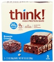 Glanbia απόδοση thinkthin υψηλής πρωτεΐνης μπαρ, Brownie Crunch, 5 ct
