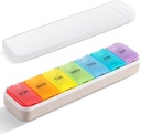 Zannaki Grain Fiber XL Weekly Pill Organizer 7 Day, Pop Open Large Travel Daily Pill Box, Moisture Proof Week Till Holder Container, Αρθρίτιδα Φιλική Ιατρική περίπτωση για τη βιταμίνη συμπλήρωμα φαρμακευτικής αγωγής