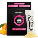 OxyEnergy Pre Workout Powder -Orange, Non Stim 130mg Low Caffeine, On-The-Go Packets with Beta Alanine, Creatine Monohydrate & Taurine for Sensitive Users, Women, Evening Workouts - 30 Servings