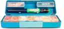 GMS Group Medical Supply, LLC Diabetic Pen Case & 7 Day Medicine Organizer - Κιτ ταξιδιού για Diabetic Προμήθειες - at a Glance Medicine Υπενθύμιση - Holds New & Used Needles Safely - Small & Discreet