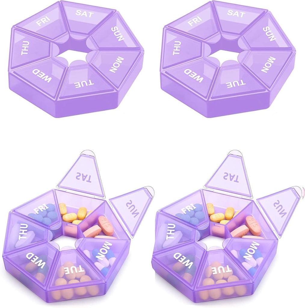 Εβδομαδιαία Hill Organizer Μεγάλη 7 ημέρα Hill Box Organizer Καθημερινή περίπτωση ιατρικής για τη βιταμίνη ψάρια χάπια Συμπληρώματα Αρθρίτιδα Φιλική