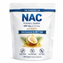 Το πρότυπο εργαστήριο NAC 600mg με NAD+ Ημερήσιο σύμπλεγμα, κάψουλες συμπλήρωμα N-Acetyl Cysteine, αντιοξειδωτική φόρμουλα υποστήριξης, Vegan, μη ΓΤΟ, Χωρίς γλουτένη, 300 Softgels