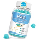 NAC Gummies, NAC Supplement with Milk Thistle, Selenium, B6, B12 - Antioxidant, Immune Support - N Acetyl Cysteine 600 mg per Gummy - Blueberry Flavored, 60 Cts