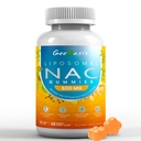 Liposomal NAC Gummies 600mg, N-Acetyl Cysteine συμπλήρωμα για παιδιά και ενήλικες, με Turmeric, Ginger, Μαύρο πιπέρι, ανοσοποιητικό, ήπαρ & πνεύμονα υποστήριξη, Αντιοξειδωτικό, χωρίς ζάχαρη γεύση ανανά, 60 κόμητες
