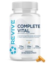 Revive MD Supplements & Support, Complete Vital (120 Vegetarian Capsules) - NAC & CoQ10 Supplement Supports Health, & Antioxidant Activity (30 Servings)