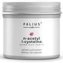 FOLIUS LABS Clean Label N-Acetyl L-Cysteine (NAC) 600mg συμπλήρωμα – Πνεύμονες και αναπνευστική υποστήριξη – Immune Health Support – 120 Veg Κάψουλες