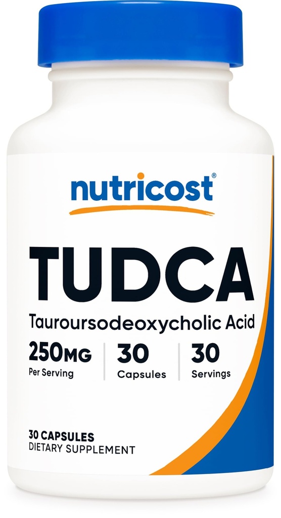 Nutricost Tudca 250mg, 30 Κάψουλες (Taurussodeoxycholic Acid) - Χωρίς γλουτένη, Μη ΓΤΟ