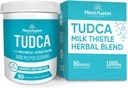 Flora Fusion Dr. Miller's TUDCA with Milk Thittle Extract, 1000mg per Serving, Liver and Gallbladder Cleanse Supplement, Supports Liver Function, 90 Capses (45-Day Supply)