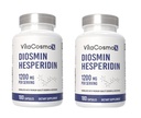 Diosmin Hesperidin 1200 mg Complex, 180 κάψουλες, Citrus Bioflavonoids πλούσιο εκχύλισμα φρούτων, 100% χορτοφαγική, μη ΓΤΟ και συμπλήρωμα διοσμίν χωρίς γλουτένη με μέγιστη δύναμη - 2 συσκευασίες