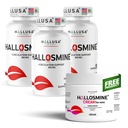 Hallusa Natural Hallosmine 300mg Diosmin, 180 Capsules + Free Leg Cream with Diosmin, Hesperidin & Horse Chestnut, 4 oz | Blood Circulation & Vein Support Supplement, GMO Free, Gluten Free