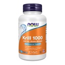 NOW Συμπληρώματα Τροφίμων, Neptune Krill, Διπλή Δύναμη 1000 mg, Φωσφολιπίδια-Bound Omega-3, 60 Softgels