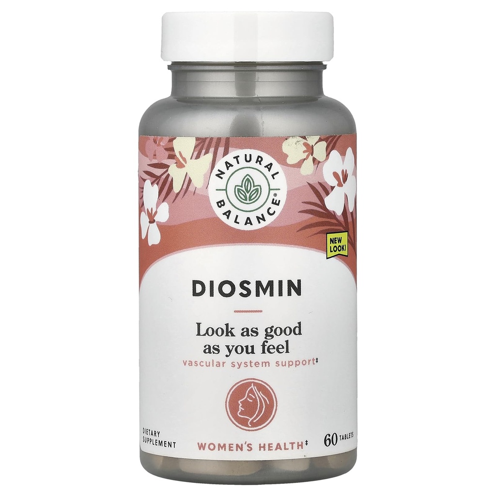 Φυσικό Υπόλοιπο Diosmin 500mg - Diosmin Hesperidin Συμπληρώματα Κυκλοφορίας Αίματος - Φλαβονοειδή με βάση το φυτό Συμπληρώματα για Κυκλοφορική και Αγγειακή Υποστήριξη, Εργαστήριο Επαληθευμένο, 60-Ημέρες Εγγύηση, 60 Υπηρεσίες