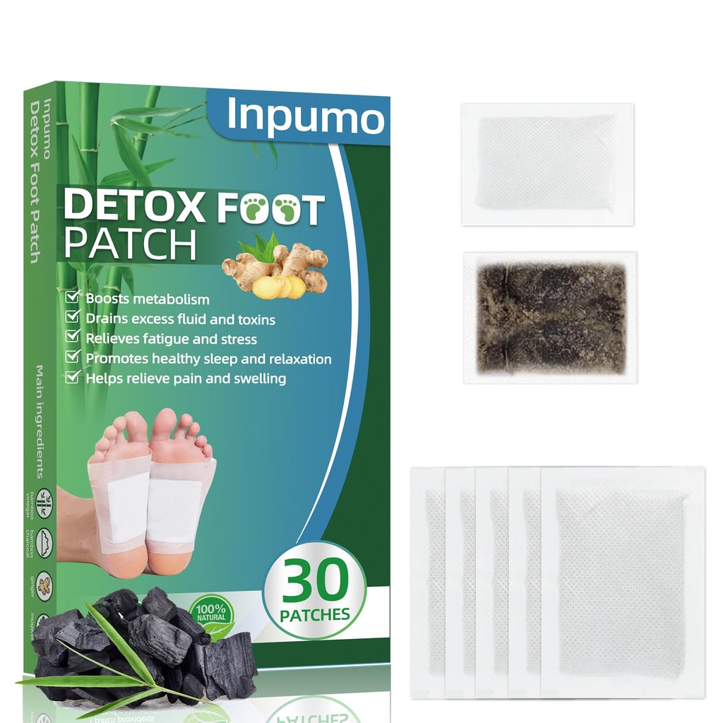 Foot Pads(30 PCS), Deep Cleansing Foot Patches with Premium Herbal Ingredients Patches, Supports Restful Sleep & Helps Remove Tension, Comfortable Adhesive & No Trace