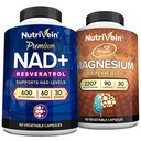 Nutrivein Premium Magnesium Threonate & NAD + Resveratrol Supplement Bundle: Combined Resveratrol NAD Capsules & Magnesium L-Threonate Supplement (Magtein) - Aging, Cognition, Sleep, Mood, & Recovery