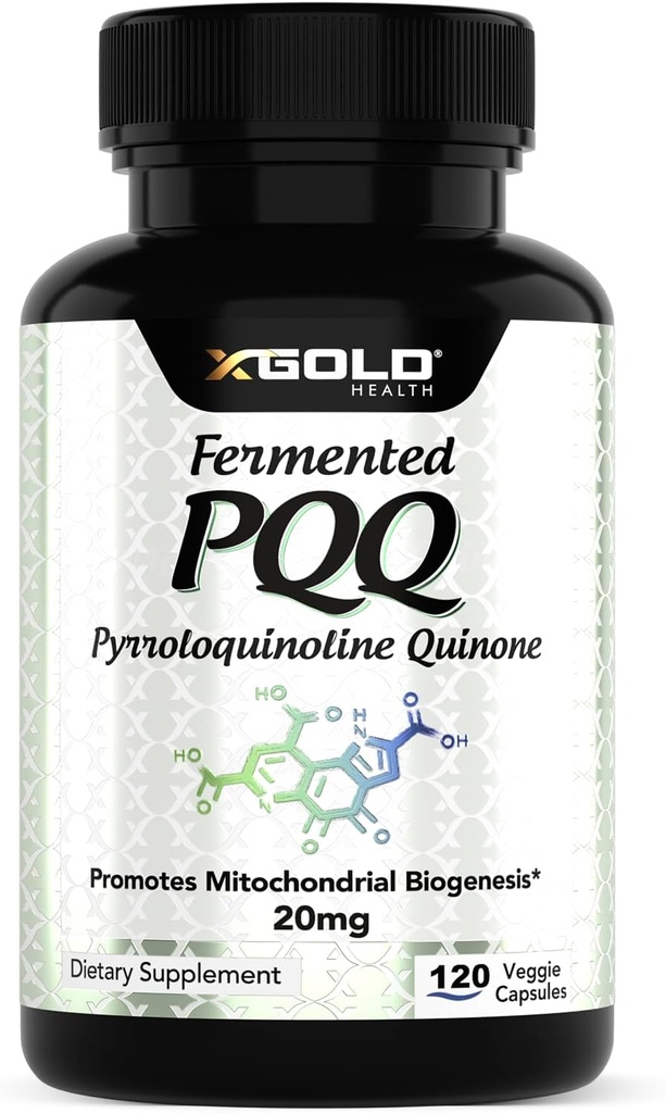 Fermented PQQ (99.7%+ Pure) – Mitochondrial Support, Energy Boost, Heart & Brain Health, Better Sleep – Non-GMO Supplement