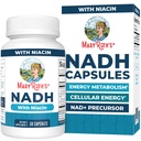 MaryRuth's NADH Capsules | Niacin | NAD+ Precursor | Trans-Resveratrol | CoQ10 | Cellular Energy | Energy Metabolism | Cognitive Function | Vegan | Gluten-Free | 1 Capsule Daily | 30 Servings