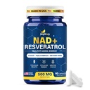 NAD+ Supplement with 500mg NR, Resveratrol, CoQ10, PQQ- 5-in-1 NAD Formula |NMN Supplement Alternative|NAD Resveratrol Support Cellular Energy & Healthy Aging-Made in USA-60 Capsules