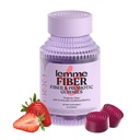 Lemme Fiber & Probiotic Gummies for Adults, Promotes Regularity & Digestive Health, No Sugar Added Strawberry Flavor, 4g Prebiotic Fiber & Clinically Studied Probiotic Strains, (60 Count)
