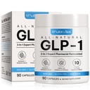 GLP-1 Supplement Support, GLP Activate Natural Formula, GLP-1 Supplement for Metabolic, Energy, GLP-1 Support, Multiple Probiotics & Vitamins- 90 Capsules