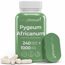 LongLifeNutri Pygeum Africanum Bark Extract, 240 Vegetarian Capsules for Prostate Health Support & Daily Wellness, 1000mg per Serving, Made in USA